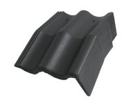 Braas Harzer Pfanne Mansard-Giebel rechts (6612080) Star Matt Schiefergrau