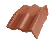 Braas Harzer Pfanne Mansard-Giebel rechts (6612084) Star Matt Ziegelrot