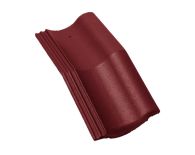 Braas Harzer Pfanne halber Mansardstein (6606681) Star Matt Tiefrot