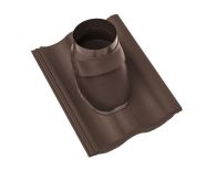 Braas Harzer Pfanne DuroVent Premium Abgasdurchgang (6628787) Star Matt Dunkelbraun