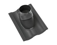 Braas Harzer Pfanne DuroVent Premium Abgasdurchgang (6628780) Star Matt Schiefergrau