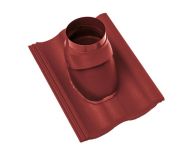 Braas Harzer Pfanne DuroVent Premium Abgasdurchgang (6628781) Star Matt Tiefrot