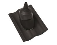 Braas Harzer Pfanne DuroVent Premium Antennendurchgang (6629183) Star Matt Granit