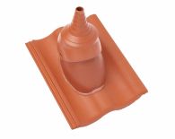 Braas Harzer Pfanne DuroVent Premium Antennendurchgang (6629185) Star Matt Klassisch-rot