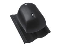 Braas Tegalit Aerlox Matt Schlussstein halb links - Klassisch-Rot