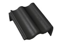 Braas Harzer Pfanne Pult-Giebelstein rechts (6604580) Star Matt Schiefergrau