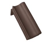 Braas Harzer Pfanne halber Pultstein (6603687) Star Matt Dunkelbraun