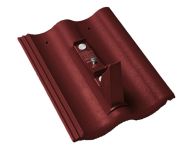 Braas Harzer Pfanne Standstein ohne Bügel (6618681) Star Matt Tiefrot