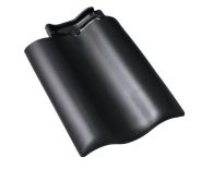 Braas Rubin 11V(H) Doppelwulstziegel (7810419) Seidenmatt tiefschwarz