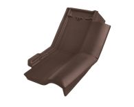 Braas Rubin 11V(H) Knick-Ortgangziegel rechts (7814301) Matt dunkelbraun