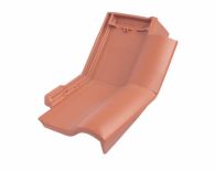 Braas Rubin 11V(H) Knick-Ortgangziegel rechts (7814300) Matt naturrot