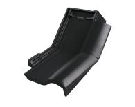 Braas Rubin 11V(H) Knick-Ortgangziegel rechts (7814319) Seidenmatt tiefschwarz