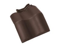 Braas Rubin 11V(H) Mansard-Doppelwulstziegel (7814901) Matt dunkelbraun