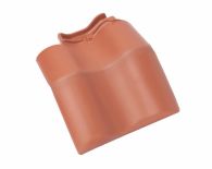 Braas Rubin 11V(H) Mansard-Doppelwulstziegel (7814900) Matt naturrot