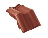 Braas Rubin 11V(H) Mansard-Ortgang links (7814206) Seidenmatt kastanie