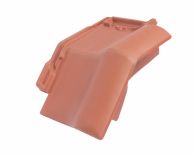 Braas Rubin 11V(H) Mansard-Ortgang rechts (7814100) Matt naturrot