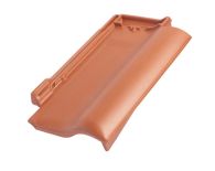 Braas Rubin 11V(H) Ortgangziegel rechts (7811400) Matt naturrot