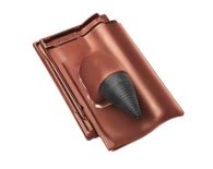 Braas Rubin 11V(H) Ton-Solarziegel (7829319) Seidenmatt tiefschwarz