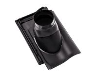 Braas Rubin 11V(H) Ton-Abgasrohrdurchgang (7828721) Matt Anthrazit