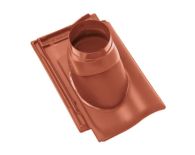 Braas Rubin 11V(H) Ton-Abgasrohrdurchgang (7828703) Matt kupferrot