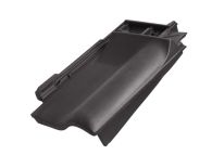 Braas Rubin 11V(H) Firstanschluss-Ortgangziegel rechts (7809121) Matt anthrazit