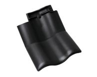 Braas Rubin 11V(H) Knick-Doppelwulstziegel (7814819) Seidenmatt tiefschwarz