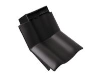 Braas Rubin 11V(P) Knick-Ortgangziegel links (9314421) Matt anthrazit