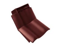 Braas Rubin 11V(P) Knick-Ortgangziegel links (9314440) Matt lavarot