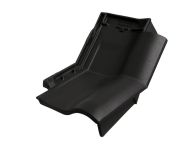 Braas Rubin 11V(P) Knick-Ortgangziegel rechts (9314357) Matt graphitgrau