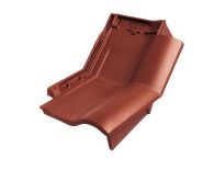 Braas Rubin 11V(P) Knick-Ortgangziegel rechts (9314306) Seidenmatt kastanie