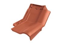 Braas Rubin 11V(P) Knick-Ortgangziegel rechts (9314303) Matt kupferrot