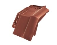 Braas Rubin 11V(P) Mansard-Ortgang rechts (9314106) Seidenmatt kastanie