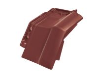 Braas Rubin 11V(P) Mansard-Ortgang rechts (9314111) Seidenmatt rotbuche