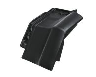 Braas Rubin 11V(P) Mansard-Ortgang rechts (9314119) Seidenmatt tiefschwarz