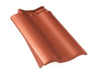 Braas Rubin 11V(P) Ortgangziegel links (9310103) Matt kupferrot