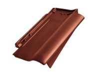 Braas Rubin 11V(P) Ortgangziegel rechts (9310006) Seidenmatt kastanie