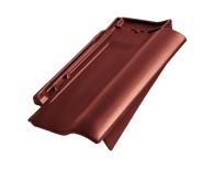 Braas Rubin 11V(P) Ortgangziegel rechts (9310011) Seidenmatt rotbuche