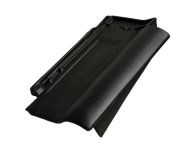 Braas Rubin 11V(P) Ortgangziegel rechts (9310042) Matt vulkanschwarz