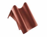 Braas Rubin 11V(P) Pultortgangziegel links (9312506) Seidenmatt kastanie