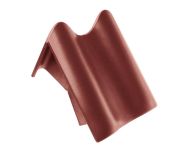 Braas Rubin 11V(P) Pultortgangziegel links (9312511) Seidenmatt rotbuche