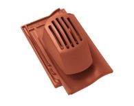 Braas Rubin 11V(P) Ton-Sanilüfter offen (9328603) Matt kupferrot