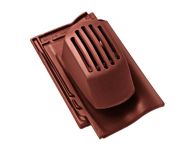 Braas Rubin 11V(P) Ton-Sanilüfter offen (9328611) Seidenmatt rotbuche