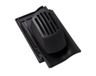 Braas Rubin 11V(P) Ton-Sanilüfter offen (9328642) Matt vulkanschwarz