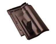 Braas Rubin 11V(H)+(P) Schneefangpfanne (509201) dunkelbraun