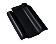 Braas Rubin 13V Doppelwulstziegel (8210447) Hochglanz Brillantschwarz