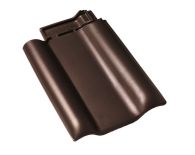 Braas Rubin 13V Doppelwulstziegel (8210446) Seidenmatt Teak