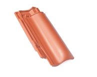 Braas Rubin 13V Halber Flächenziegel (8200200) Matt Naturrot