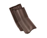 Braas Rubin 13V Halber Knickziegel (8214631) Matt Dunkelbraun