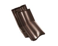 Braas Rubin 13V Halber Knickziegel (8214646) Seidenmatt Teak