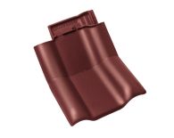 Braas Rubin 13V Knick-Doppelwulstziegel (8214811) Seidenmatt Rotbuche